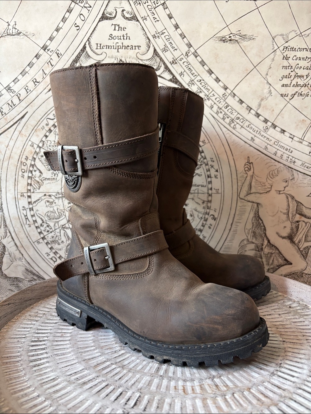 Milwaukee Leather Motorcycle Boots Brown Men’s 7 EU 40